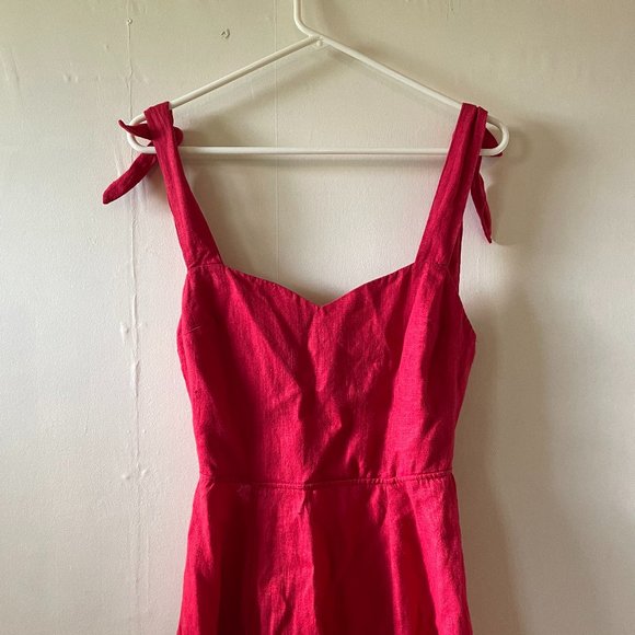 Reformation Red Backless Dress - Picture 4 of 6